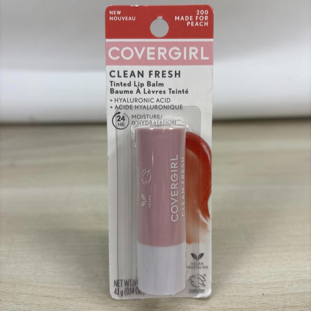 COVERGIRL Clean Fresh Lip Balm, 200 Made For Peach, 0.14 oz - Picture 1 of 2